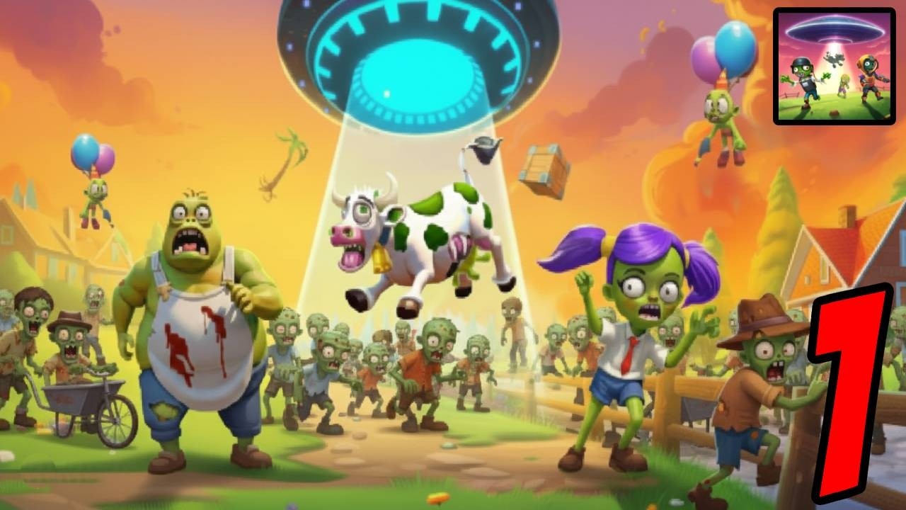 Aliens vs Zombies: Invasion - Gameplay Walkthrough Part 1 - Zombie Tower Defense (Android/ios)