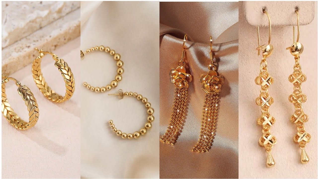 ✨ GOLD EARRINGS DESIGNS 2025 | Latest Gold Jhumka & Bali Collection for Girls and Women ✨
