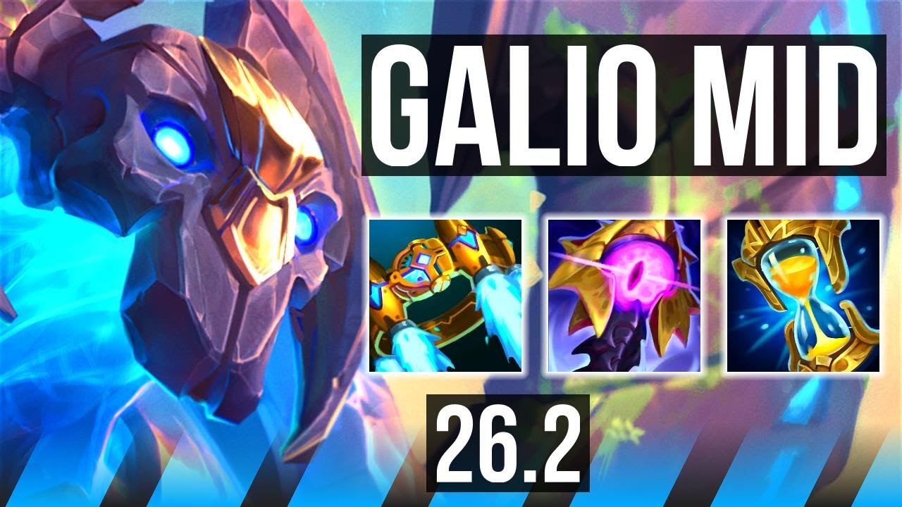 GALIO vs ZED (MID) | 43K damage | EUW Diamond | 26.2