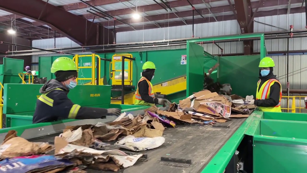 Mazza Recycling's Single Stream Recycling Facility