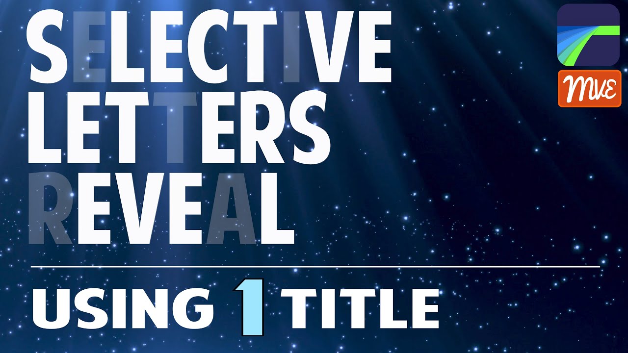 Make Your Titles Stand Out with a Selective Letter Reveal in LumaFusion - Tutorial (iOS, Android)