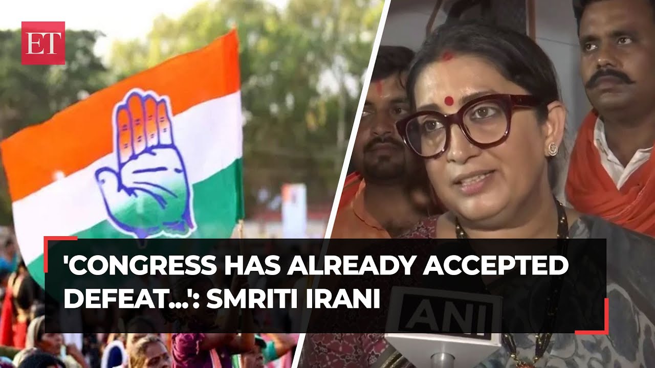 'Accepted defeat…', Smriti Irani’s jibe at Congress for not fielding any Gandhis from Amethi