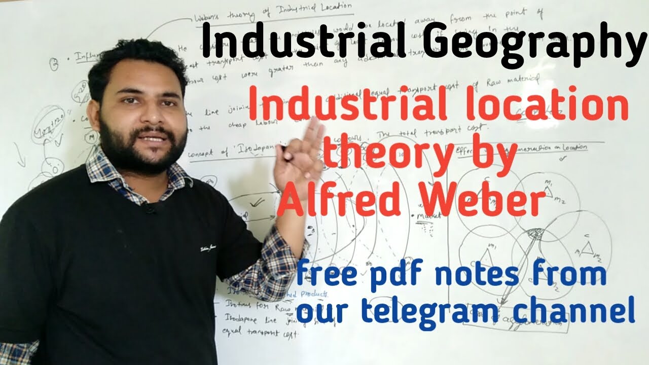 Weber Theory of Industrial Location in Hindi UPSC PCS NET JRF