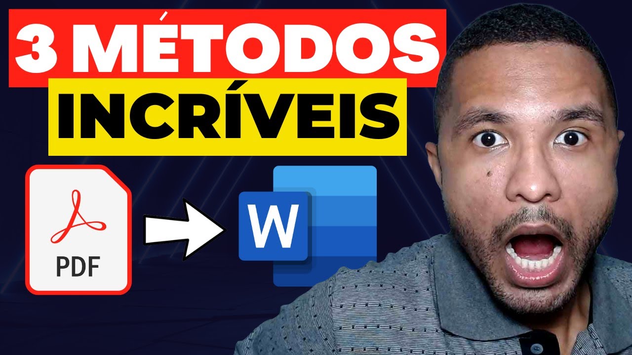Como Converter PDF para WORD [FACILMENTE]