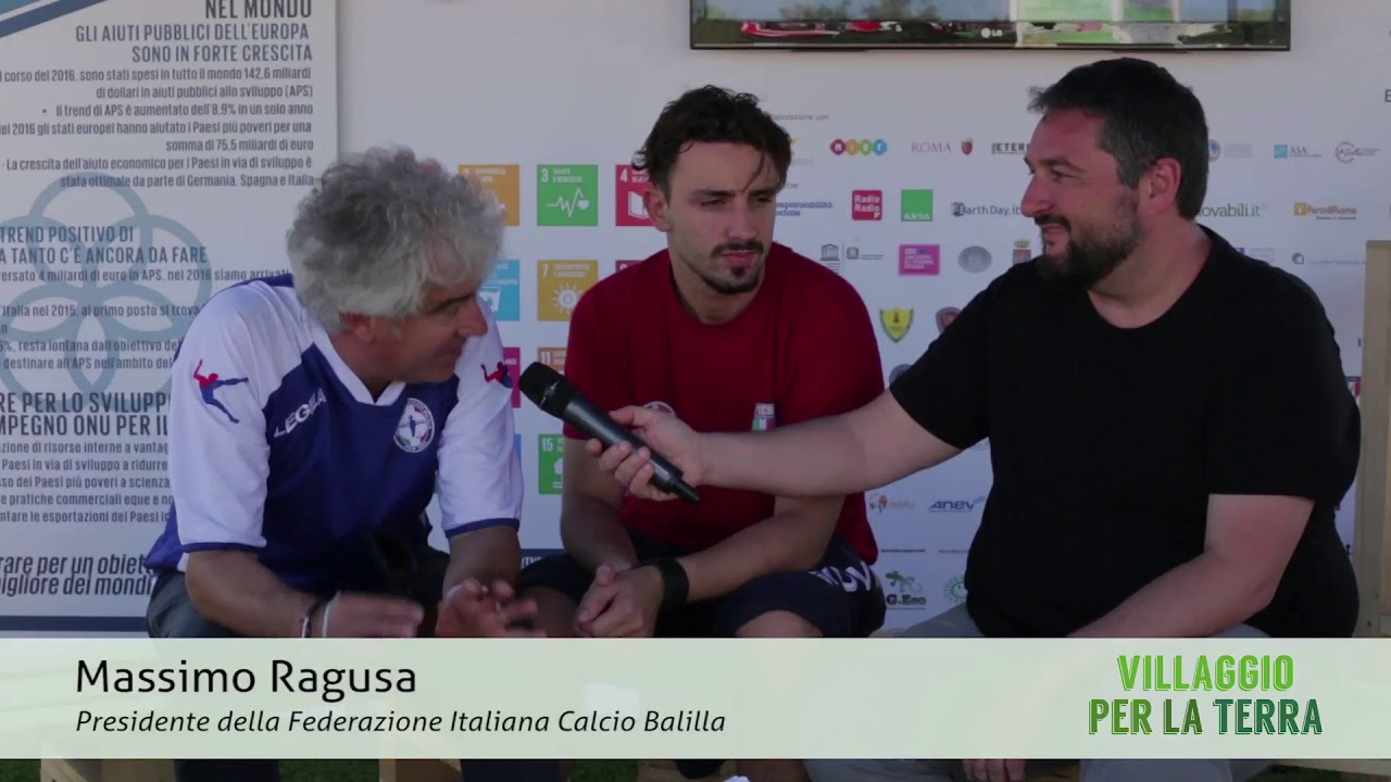 Massimo Ragona e Massimo Caruso, Federazione Italiana Calcio Balilla, al Villaggio per la Terra