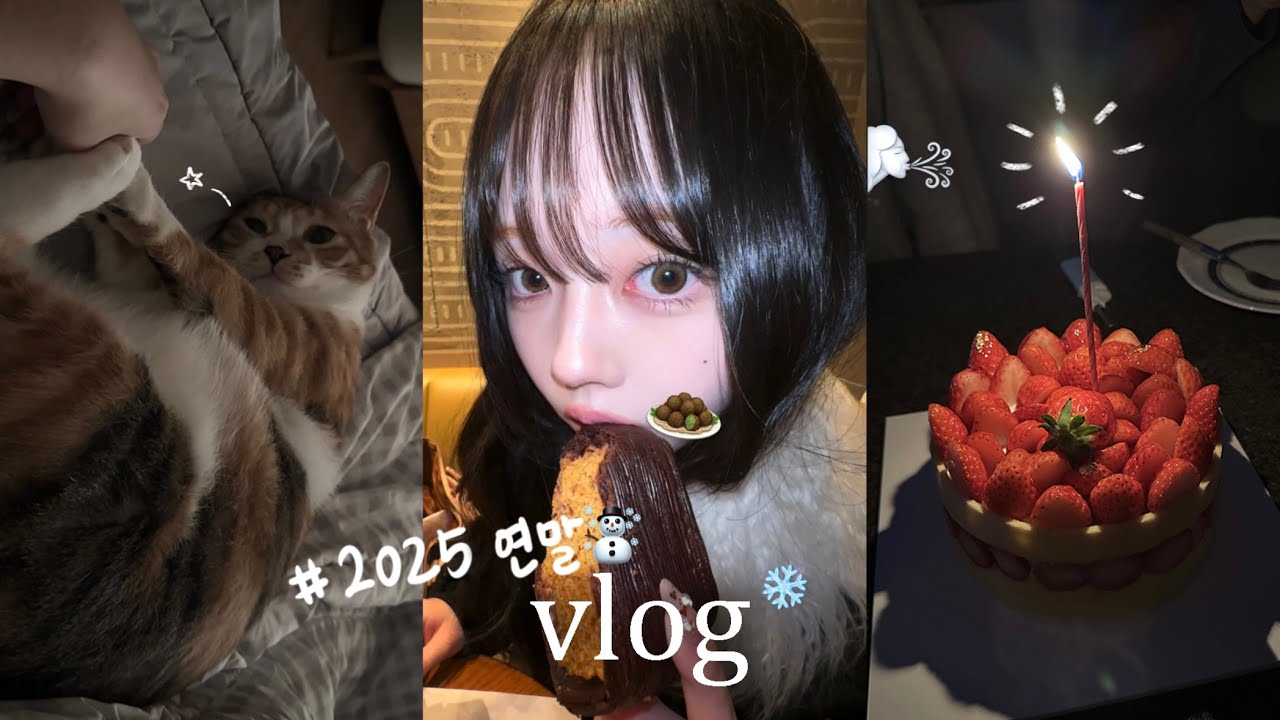 일상 vlogㅣ먹거나.. 고양이랑 뒹굴거리다가 뺨 맞는 일상😻