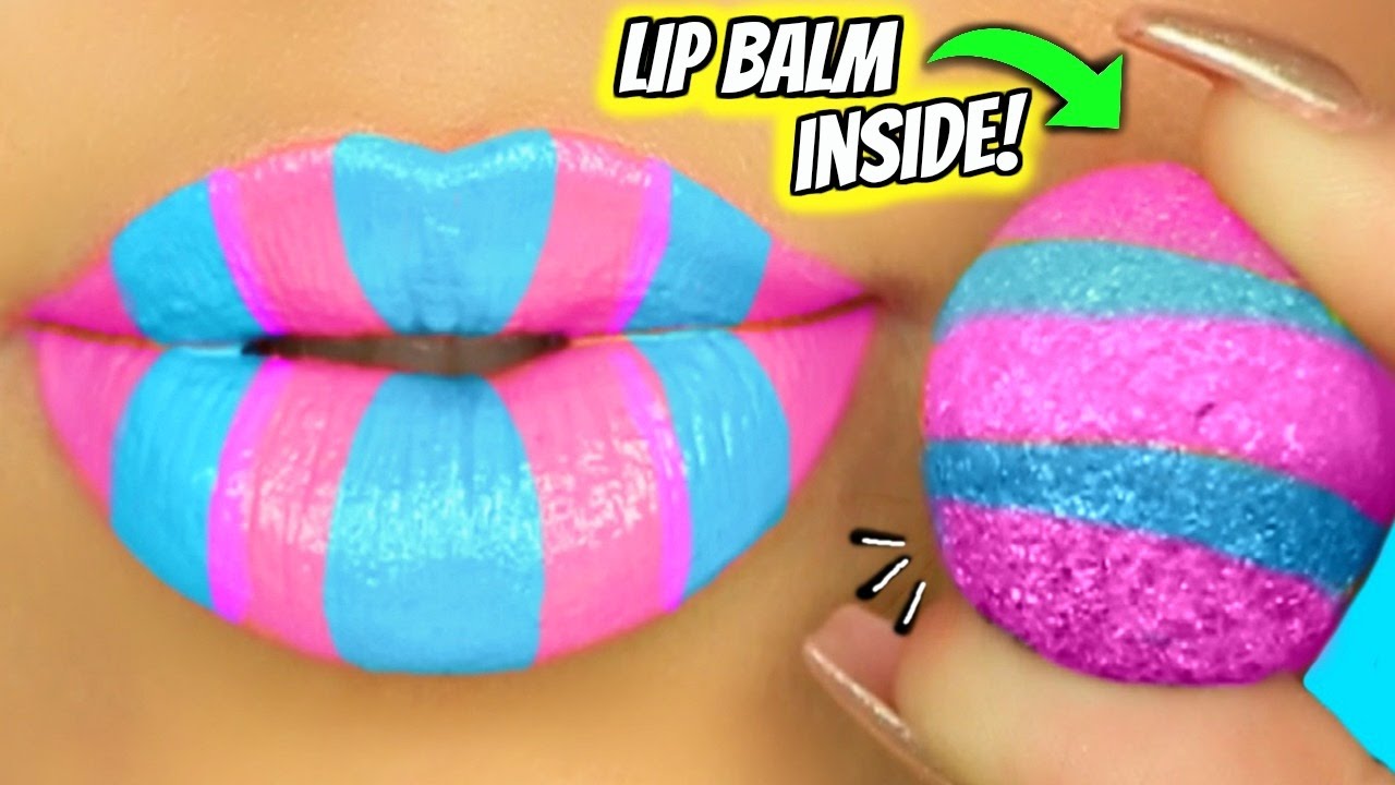 DIY Bouncy Ball Lip Balm/LipStick!? Weird Bouncy Lip Balm!