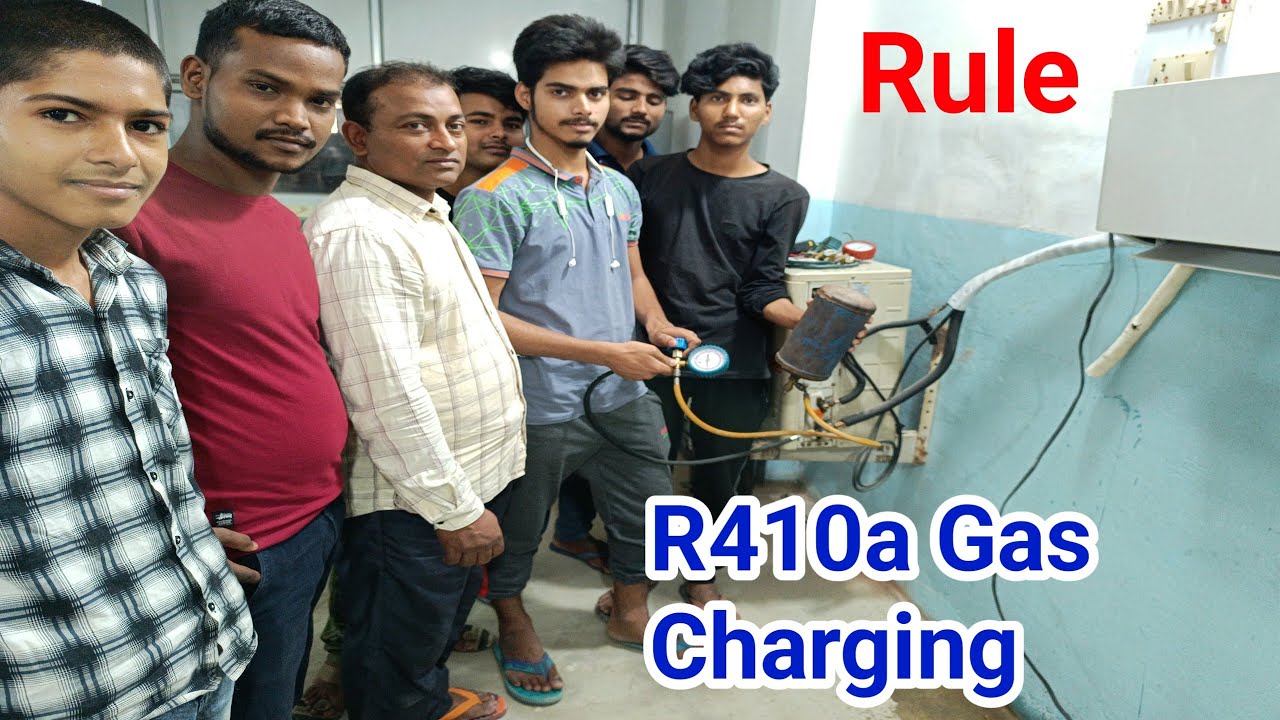 AC में R410a गैस कैसे डालें || How To Fill R410a Refrigerante In Air Conditioner.