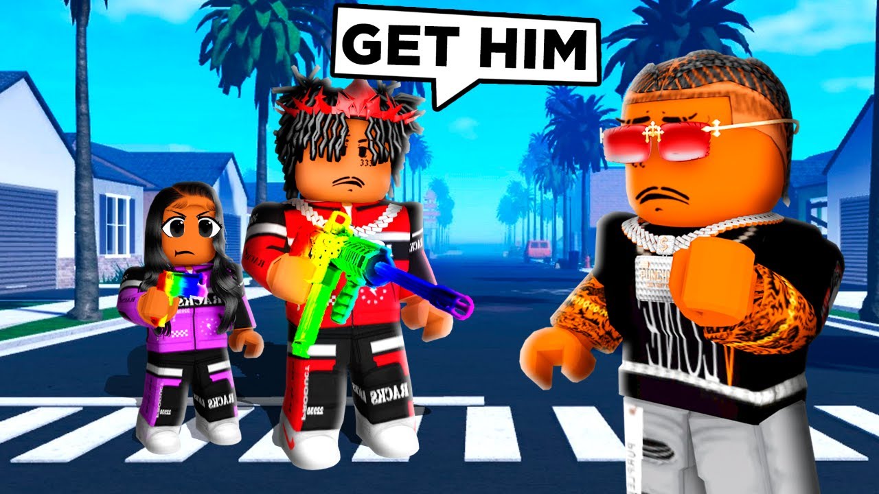 Я научил свою младшую сестру играть в Roblox Cali Shootout