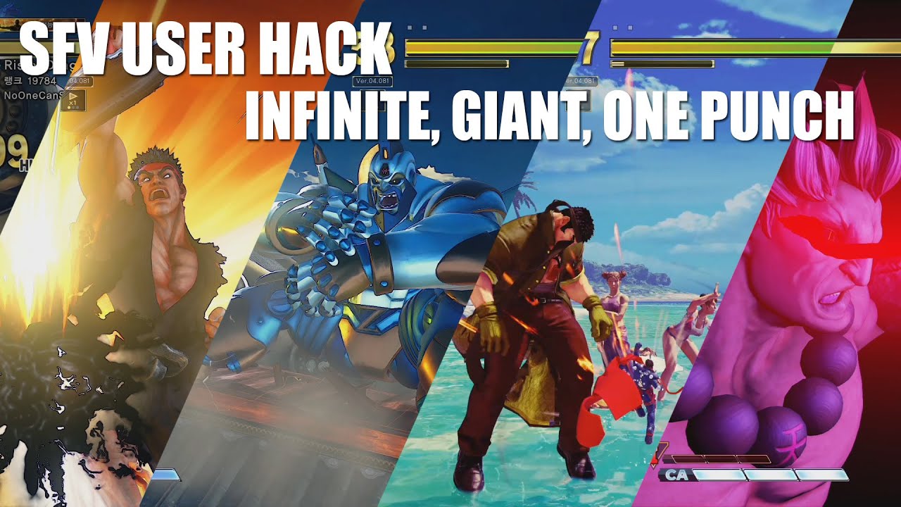 SFV (USER HACK Replay) - Akuma Infinite Raging demon, GIANT Zangief, ONE PUNCH Abigail
