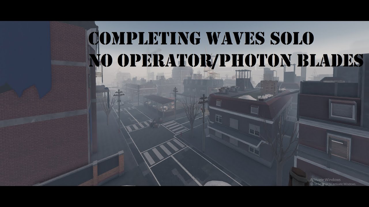 [OUTDATED] Soloing waves (No operator kit/Photon blades) | Roblox Blackout: Revival