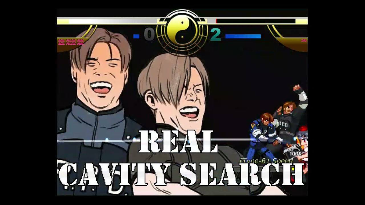 (MUGEN) Real Police Dude in 4v4 Survival Run #1