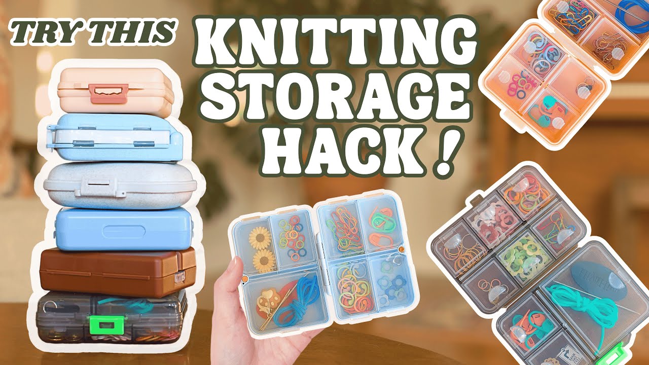 Can Pillboxes Organize Your Stitch Markers? Knitting Hack!