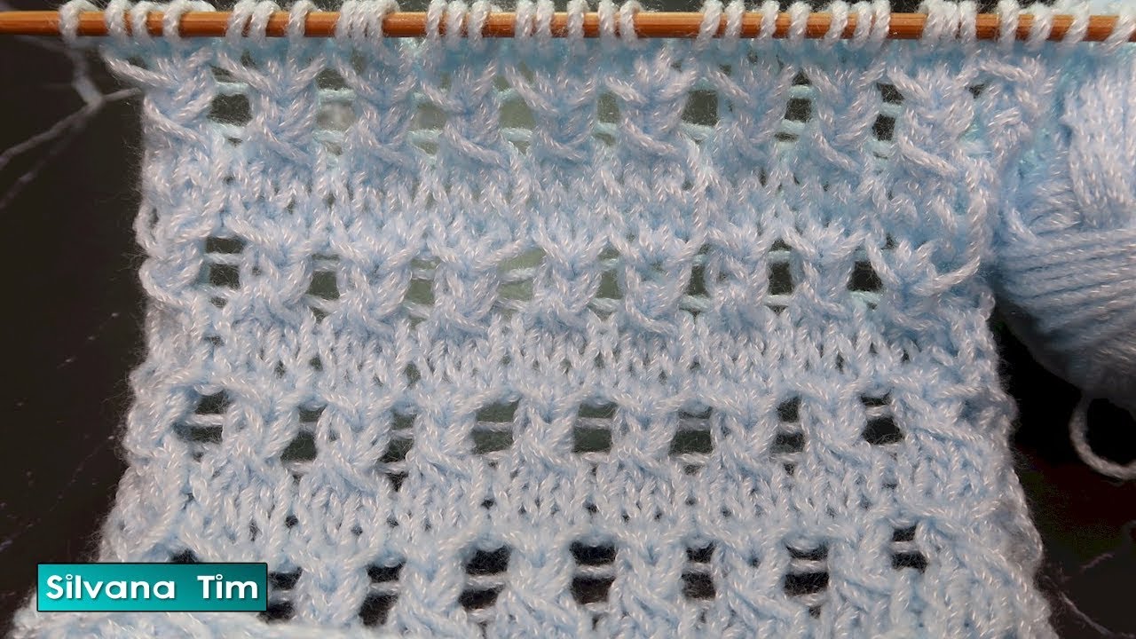 TEJIDO A DOS AGUJAS Punto CALADO Moderno para tejer blusa, chaleco de verano, bufanda № 932