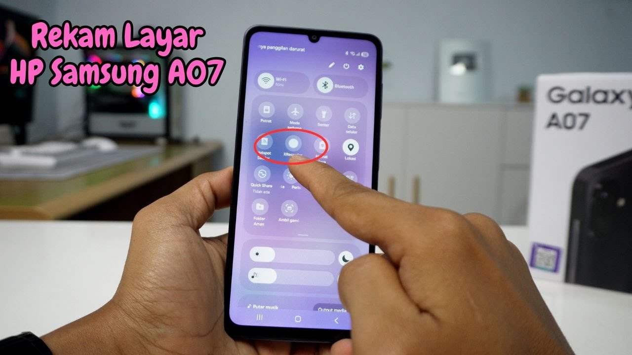Cara Merekam Layar HP Samsung A07