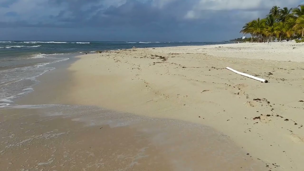 Beach walk. Coral Costa Caribe. Juan Dolio. La Romana. Dominican Republic 
