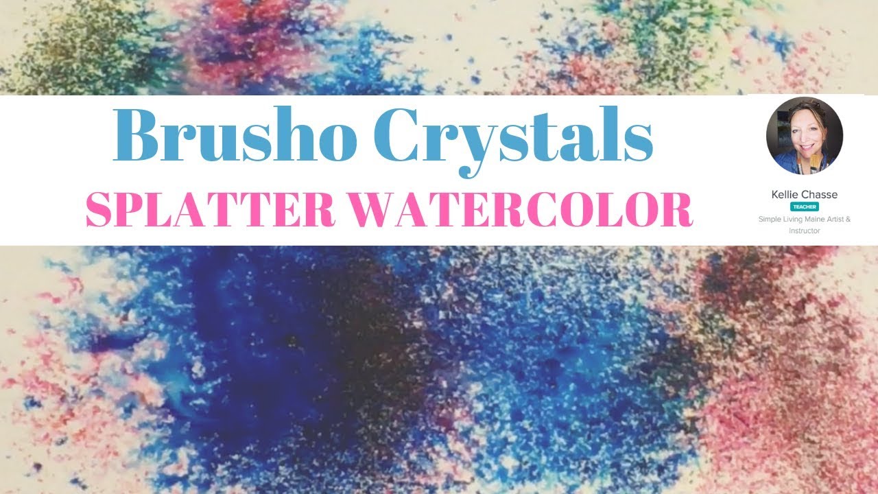 How to use Brusho Crystal Color Background
