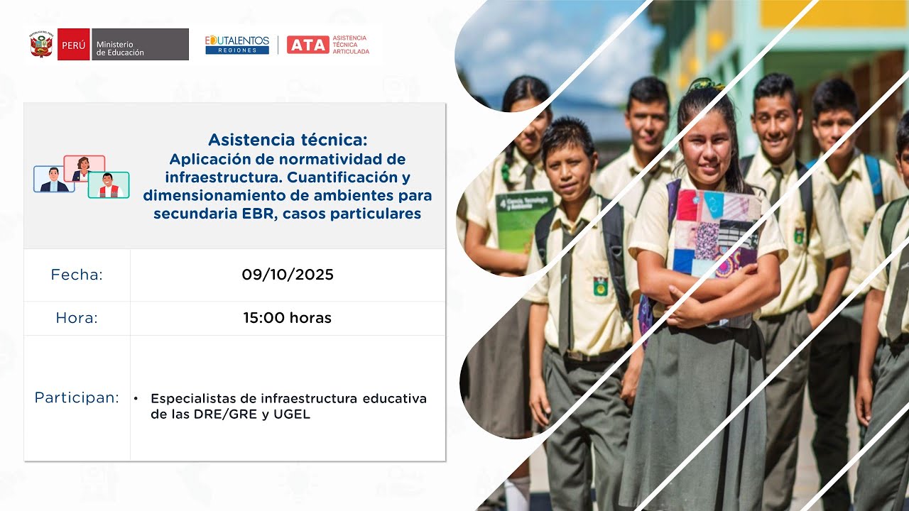 Normatividad de infraestructura. Cuantificación y dimensionamiento de ambientes para secundaria EBR