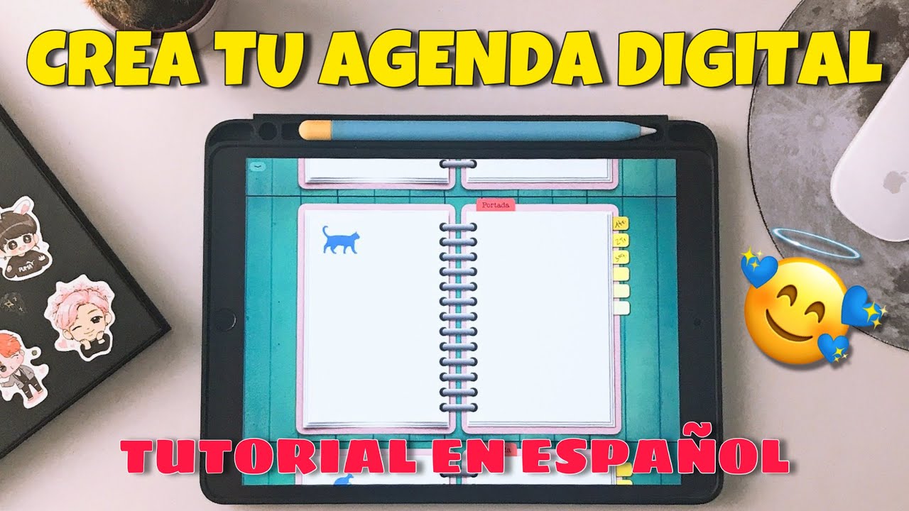 📖   💻  Crea tu propia AGENDA DIGITAL conmigo | TUTORIAL EN ESPAÑOL | Digital Planner 📱