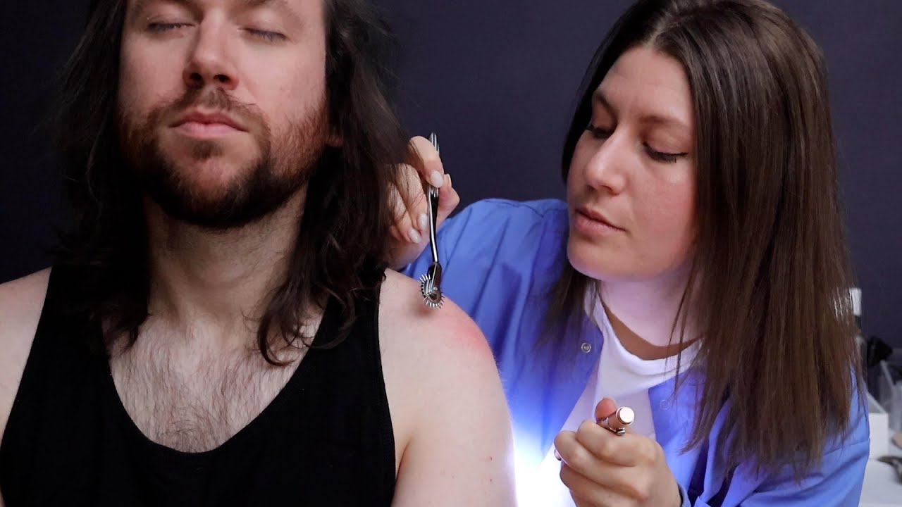 Exam for Shoulder Pain - Real Person Medical ASMR | Holistic Exam, Sensory Testing, Point Therapy