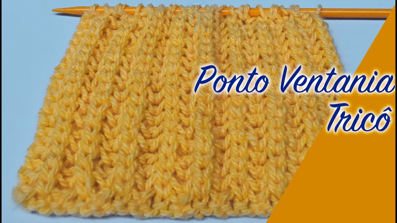 Ponto ventania -- Tricô fácil