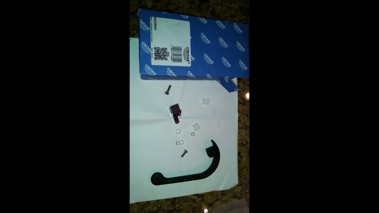 Home repair Grohe WARRANTY NOT HONORED kitchen faucet single handle replace handle by froggy