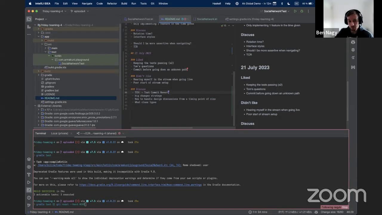 Friday Teaming #5 - Learning Kotlin with TDD - part 2