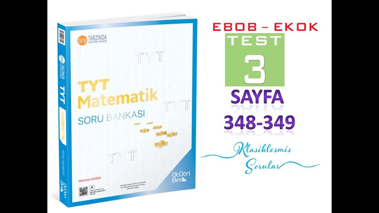 EBOB-EKOK TEST 3  (345 TYT MATEMATİK 2025)