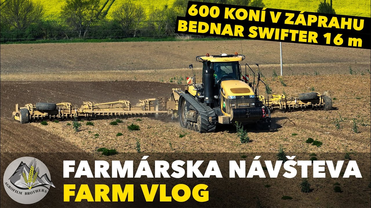 600 KONÍ V ZÁPRAHU [ Challenger MT875e & Bednar Swifter 16m  ] Farmárska Návšteva #57