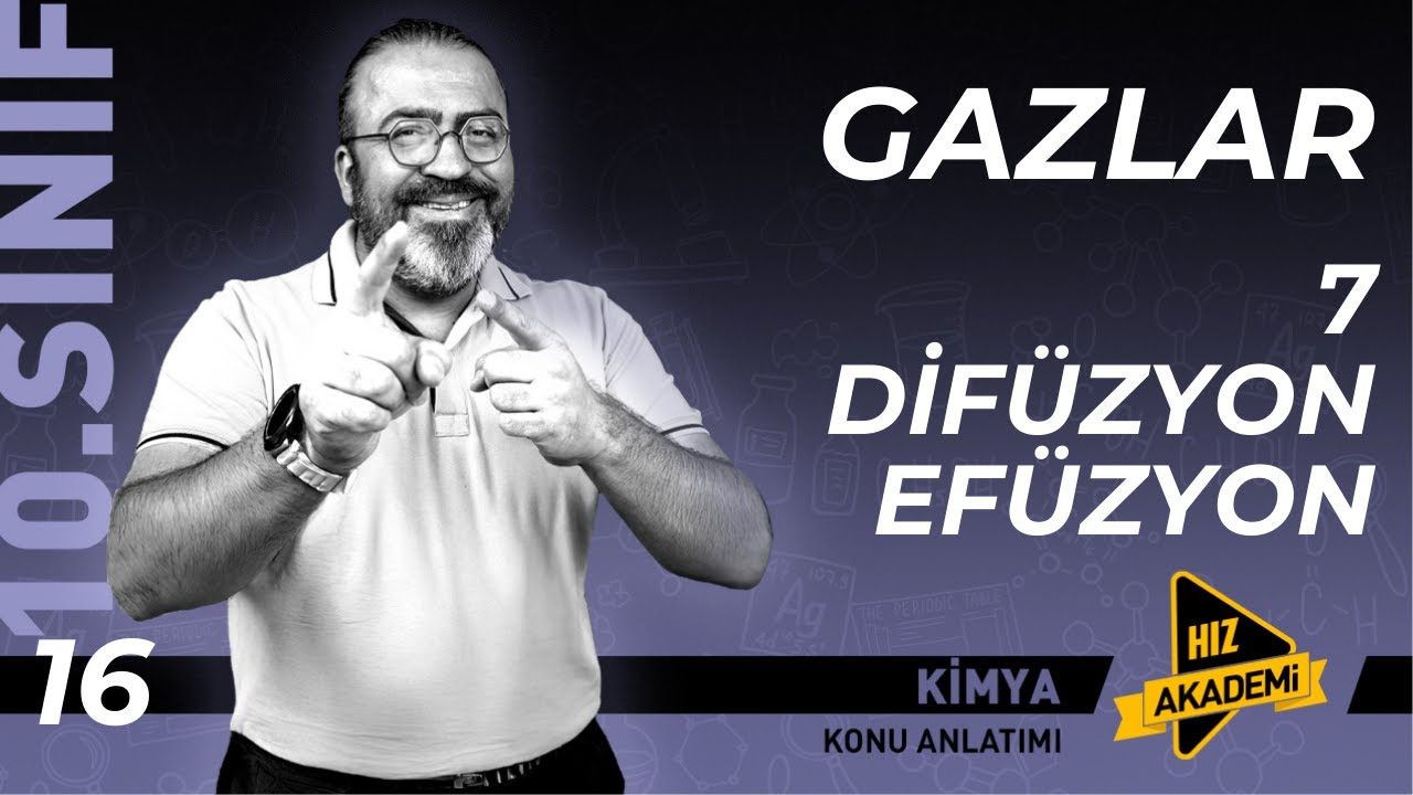 10. Sınıf - Gazlar -7 - Difüzyon - Efüzyon