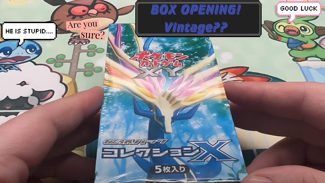Opening a Japanese Pokémon XY1 Collection X Booster Box VINTAGE but not really $350 Box