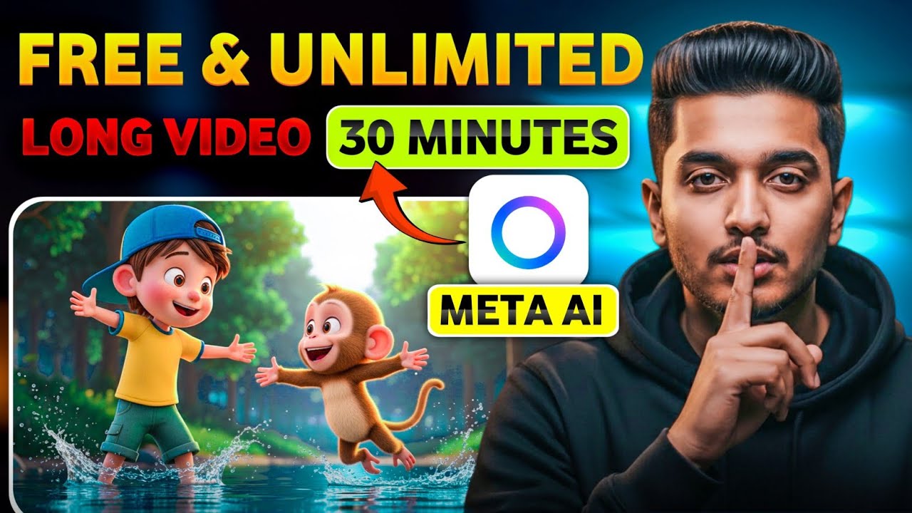 Generate Long YouTube (16:9) Videos Using META AI | FREE & UNLIMITED