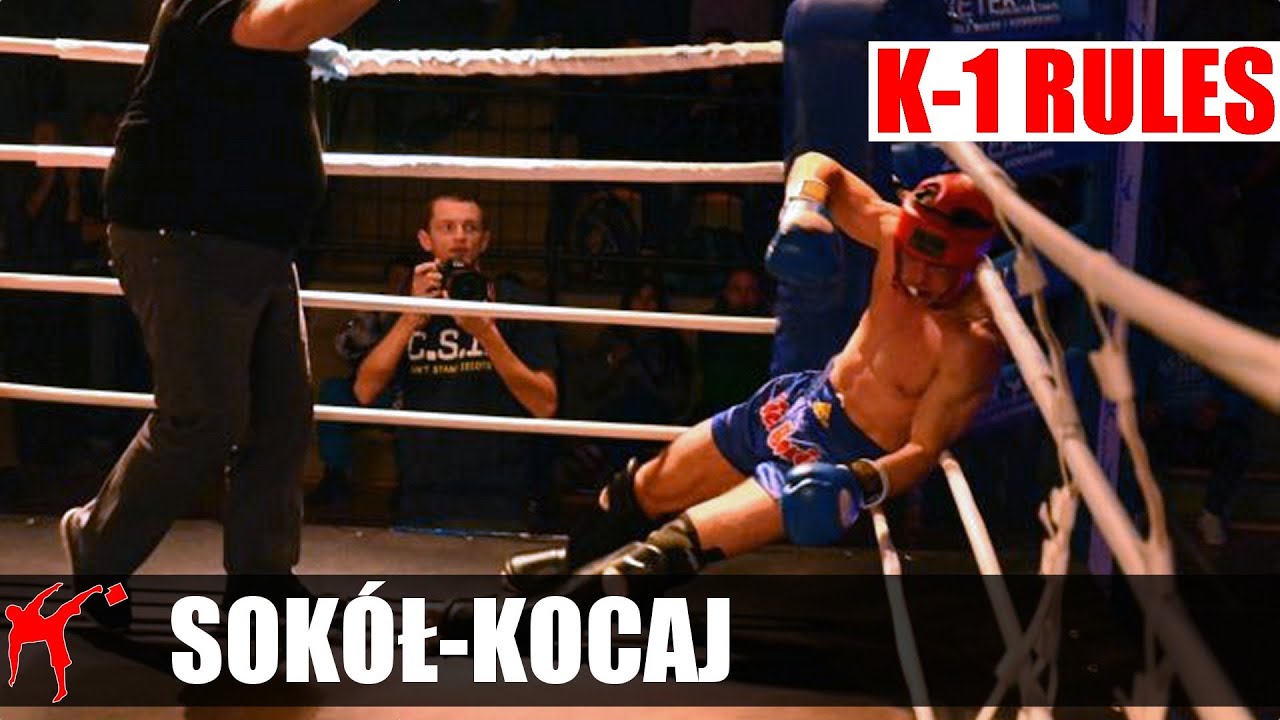 Nokaut kolanem w walce Piotr Sokół vs. Patryk Kocaj na PP w K-1 Rules