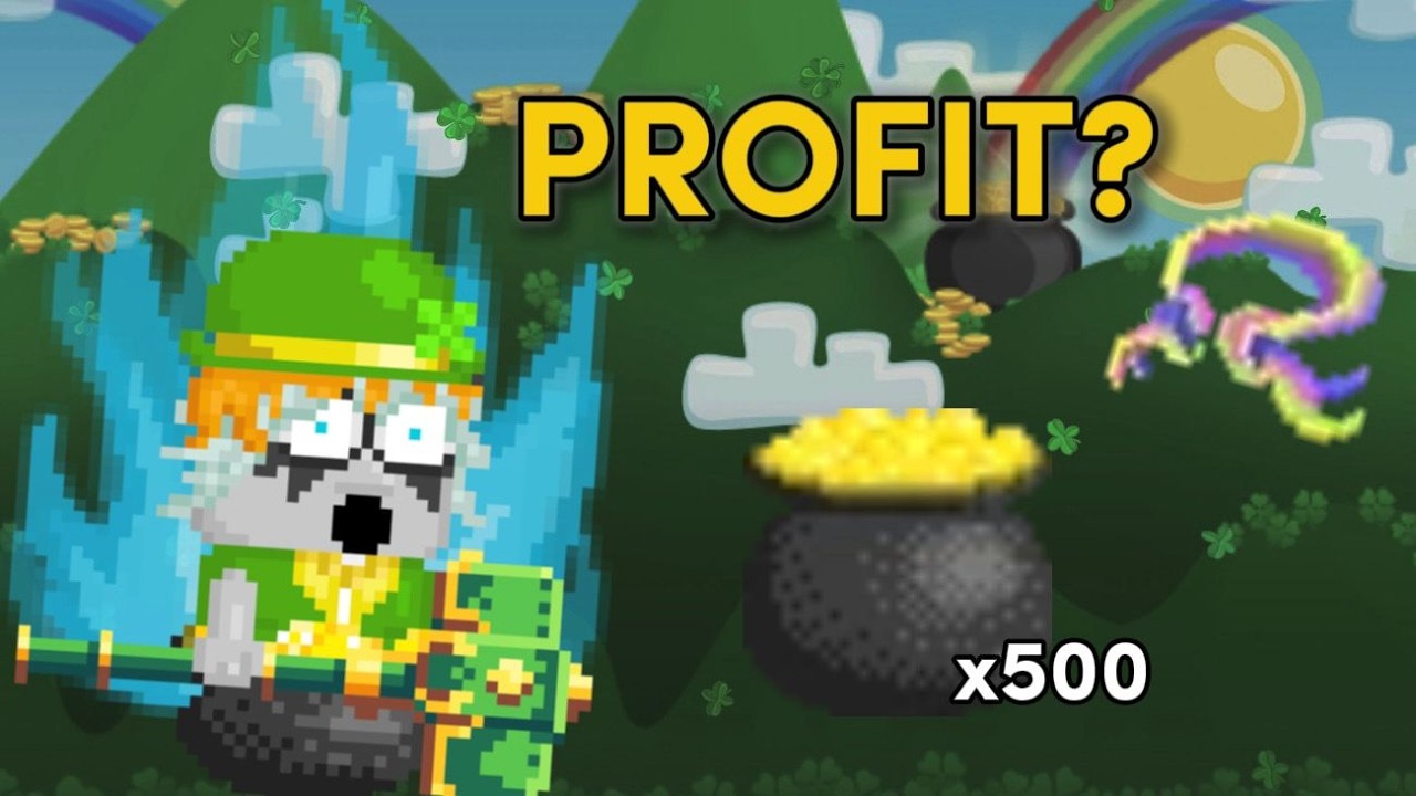 500 POT O GOLD GACHA! + Crafting New item (Feathers of Fate) St.Patrick 2026 | Growtopia