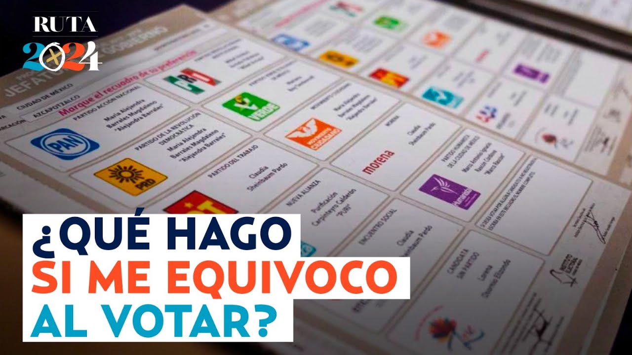 ¿Qué puedo hacer si me equivoco al votar? Consejero del INE explica como corregir la boleta