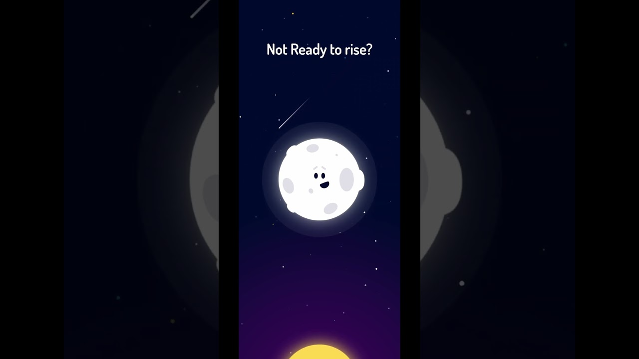 Wake Up Happier with Wakey ⏰✨  #moon #animation #alarmclock #android