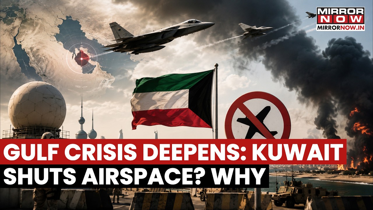 KUWAIT CLOSES AIRSPACE: Iranian Attacks Trigger Major Gulf Aviation Alert Amid US-Iran War | Watch