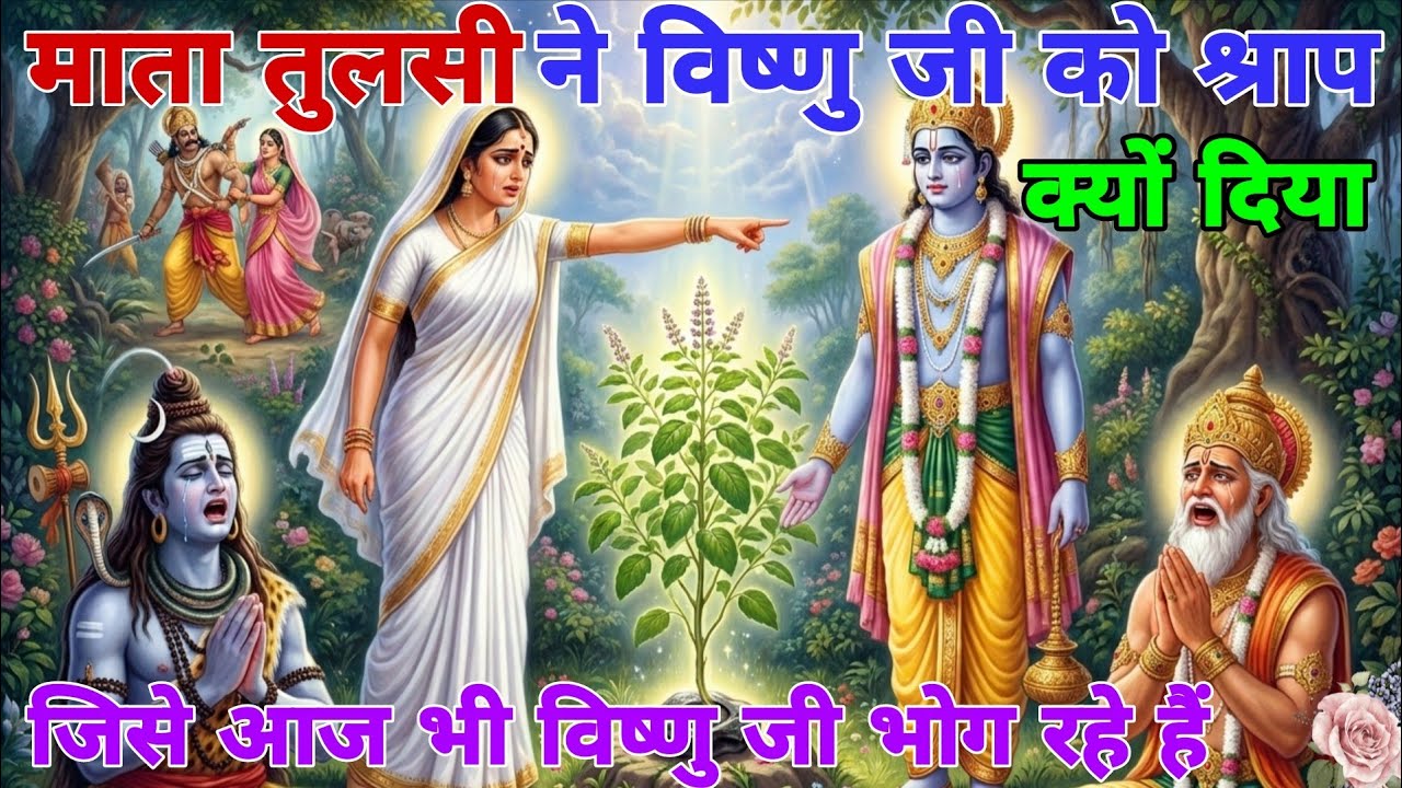 माता तुलसी ने विष्णु जी को श्राप क्यों दिया? जिसे आज भी विष्णु जी भोग रहे हैं || Vidya Gyan Sagar