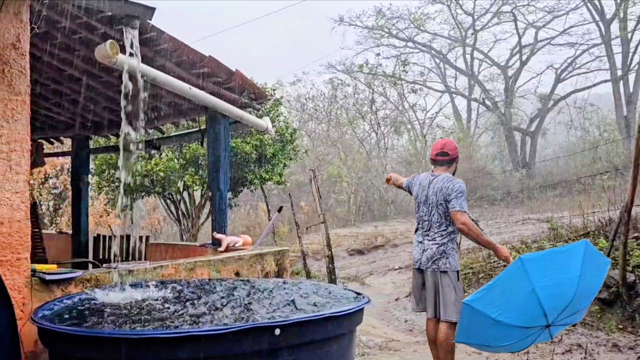 A maior chuva com trovões na região de mogeiro pb esse ano 12/02/2026⛈️