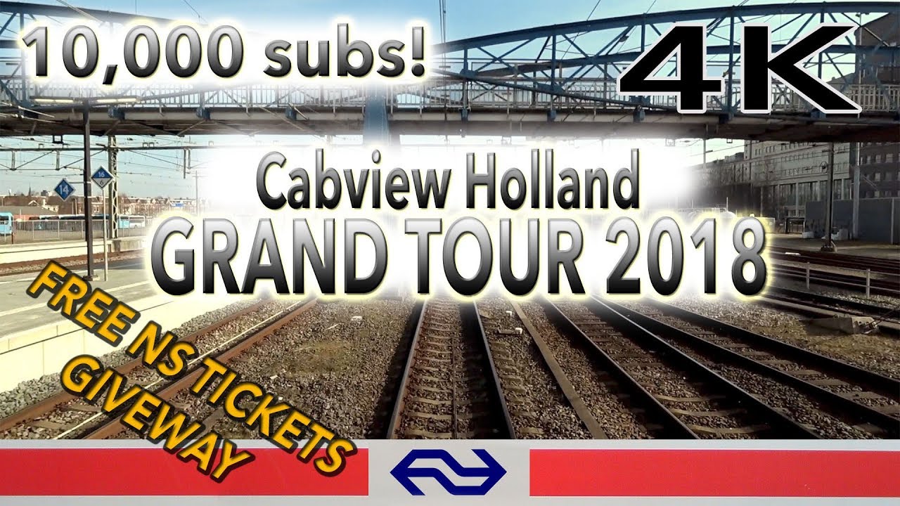 4 GRATIS NS DAGKAARTEN verloot door CABVIEW grand tour of HOLLAND 10,000 subs! 2018