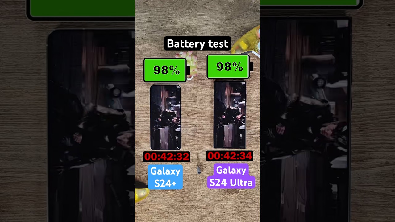 Galaxy S24+ vs Galaxy S24 Ultra battery test!
