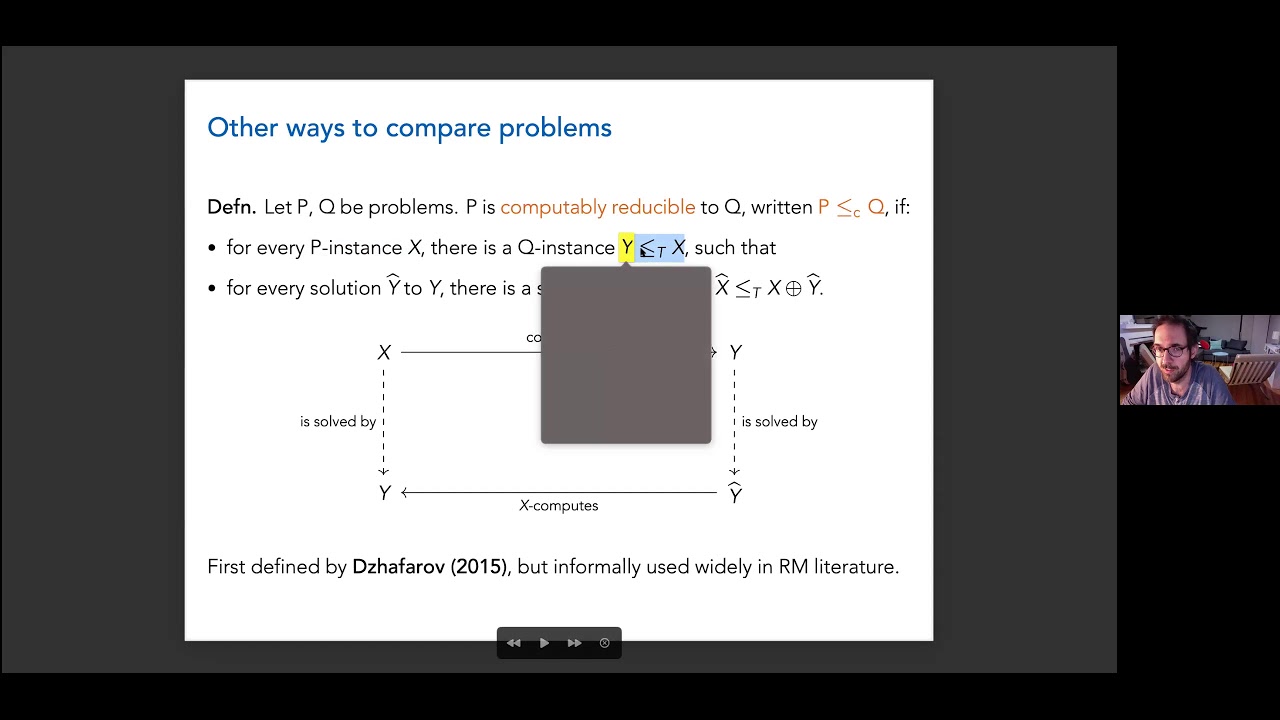 Damir Dzhafarov: Reverse Mathematics and the game-theoretic framework