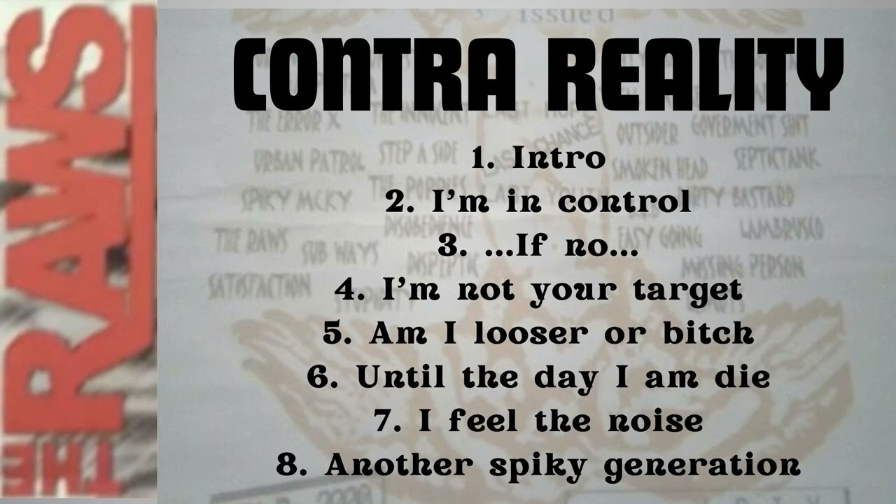 The Raws Album EP Contra Reality Klorofile Records 2003