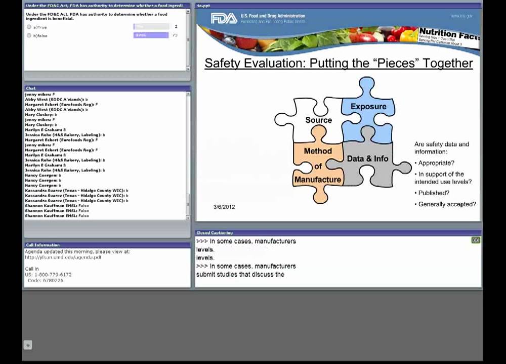 CFSAN/JIFSAN Food and Nutrition Webinar - Modified Oils ...