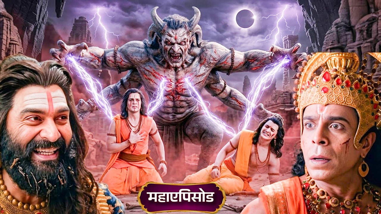राम-लक्ष्मण बिना दिव्य शक्तियों के! रावण की सेना का खतरनाक वार | Shrimad Ramayan | #ram #ramayan