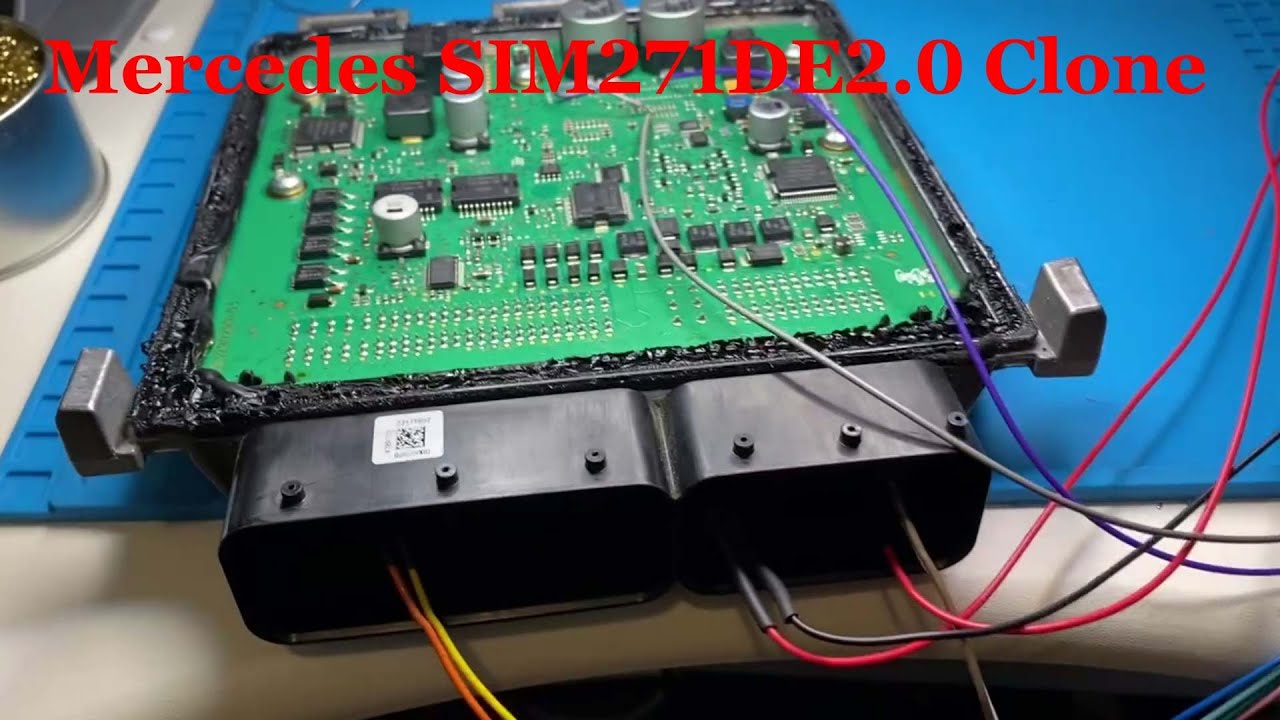 Клонирование ЭБУ Mercedes Benz C250 SIM271DE2.0 с помощью HexProg.