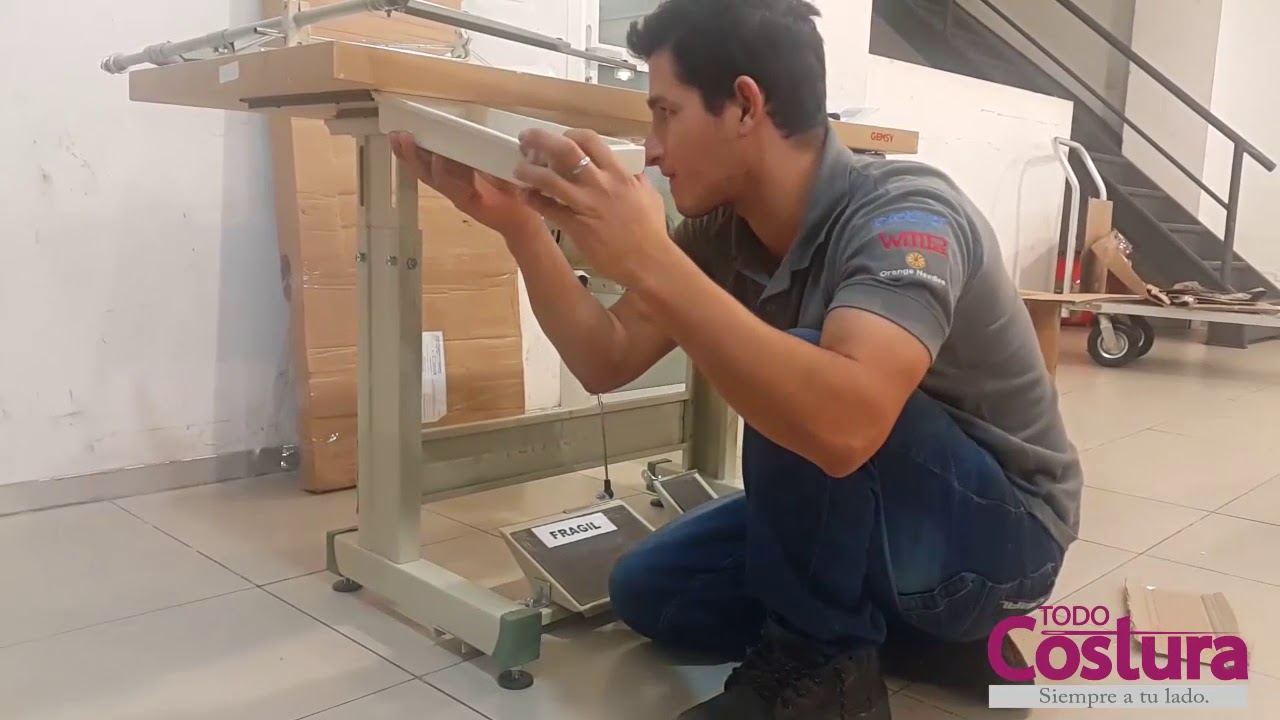 Montaje de Máquina Overlock Industrial Gemsy GEM757F - TODO COSTURA S.A.