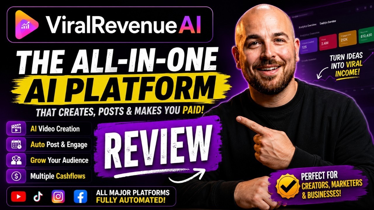 ViralRevenueAI Review: Complete AI Video Marketing Engine! 🔴 Viral Revenue AI Review + OTO + BONUS