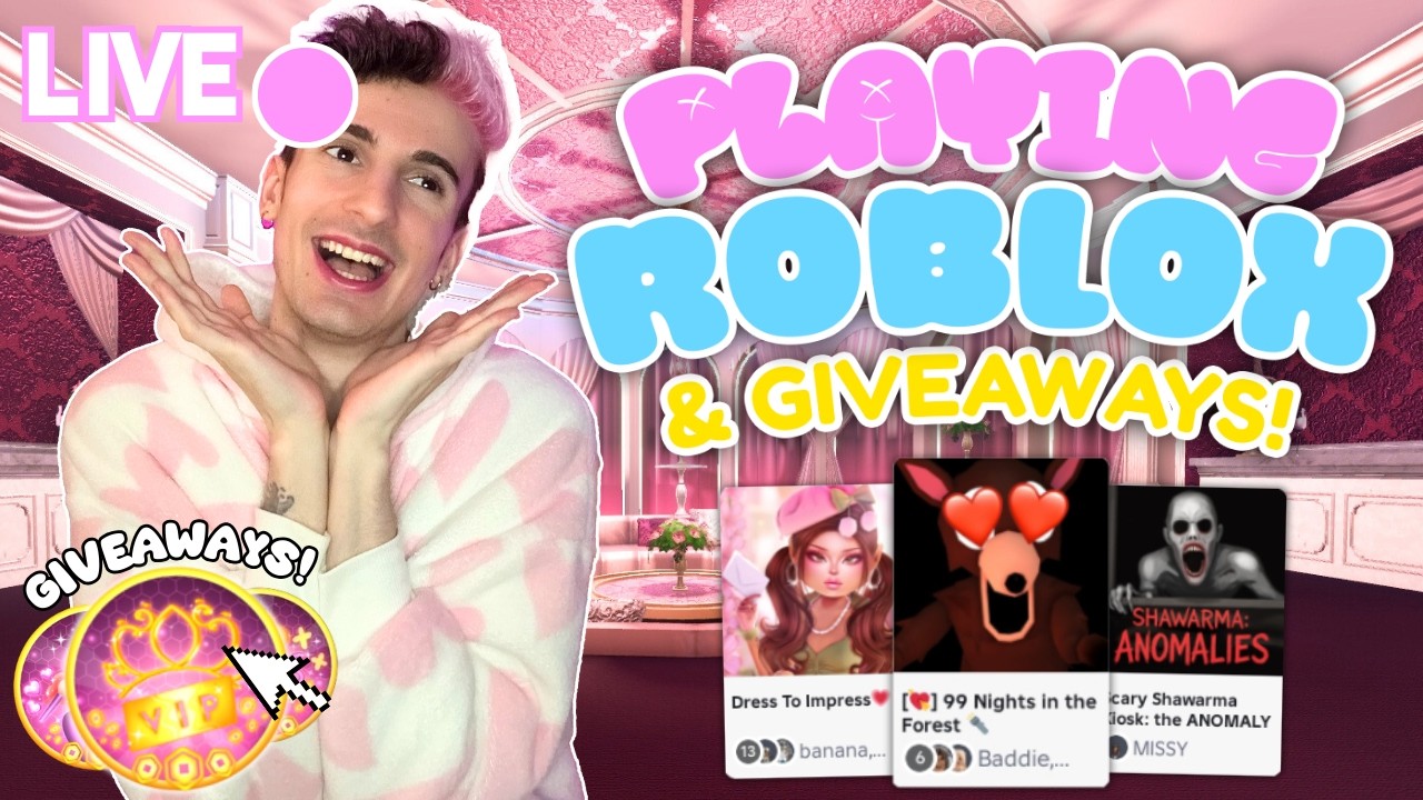 🔴 LIVE - PLAY ROBLOX WITH ME & WIN GIVEAWAYS! COME JOIN!