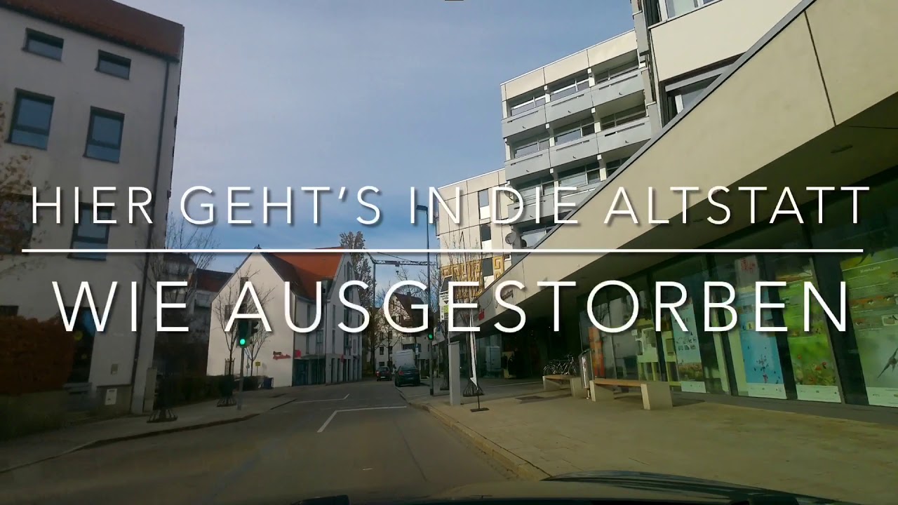 Tesla Model S Fahrt durch Kempten City am Black Friday